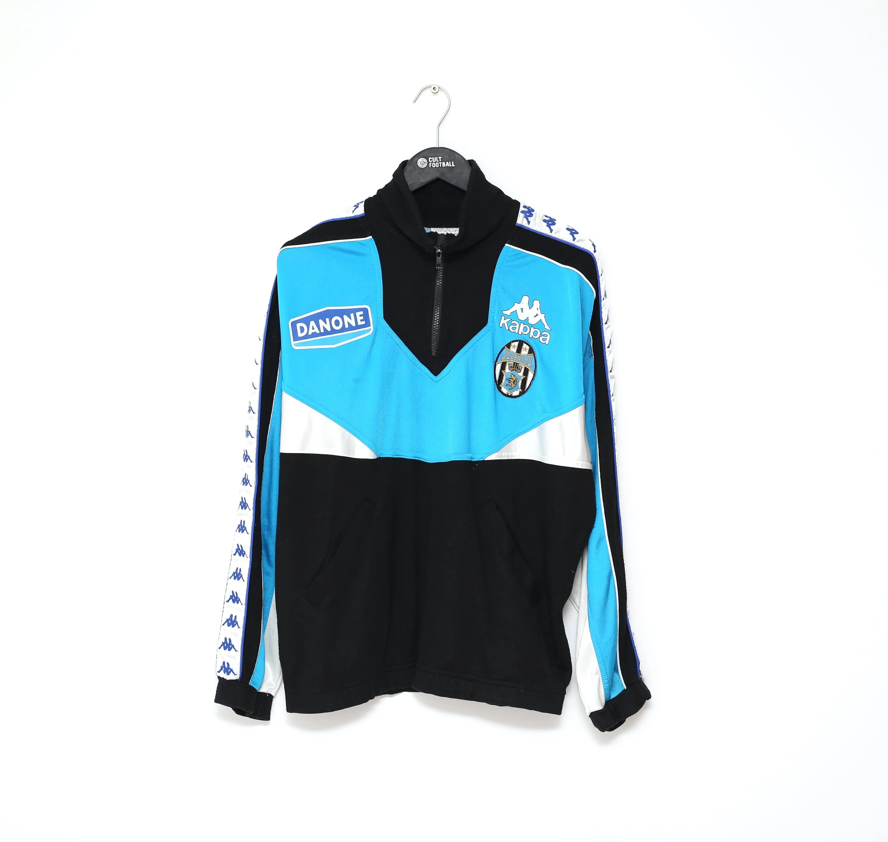 1992/93 JUVENTUS Vintage Kappa 1/4 Zip Track Top Jacket (M) Danone