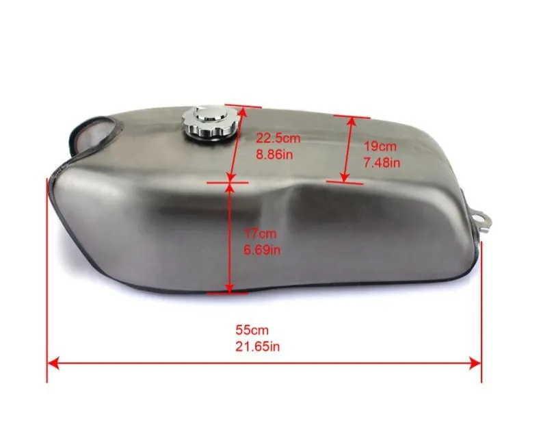 2.4 Gal Universal Cafe Racer Gas Tank