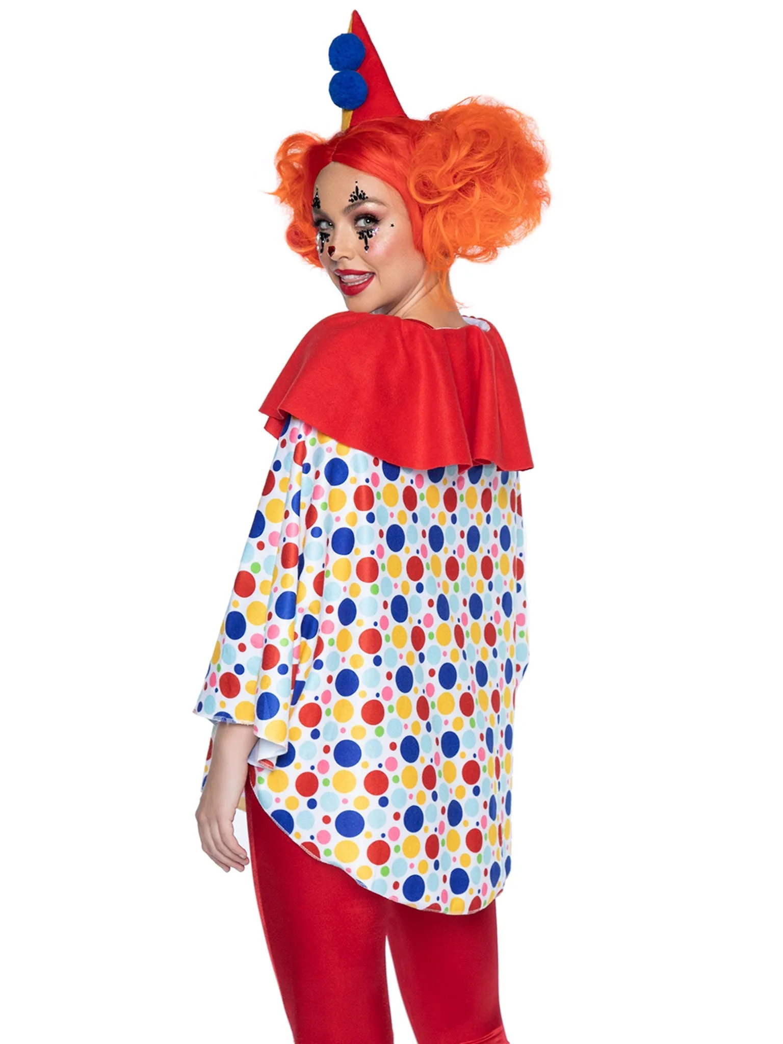 2PC Clown Poncho Costume