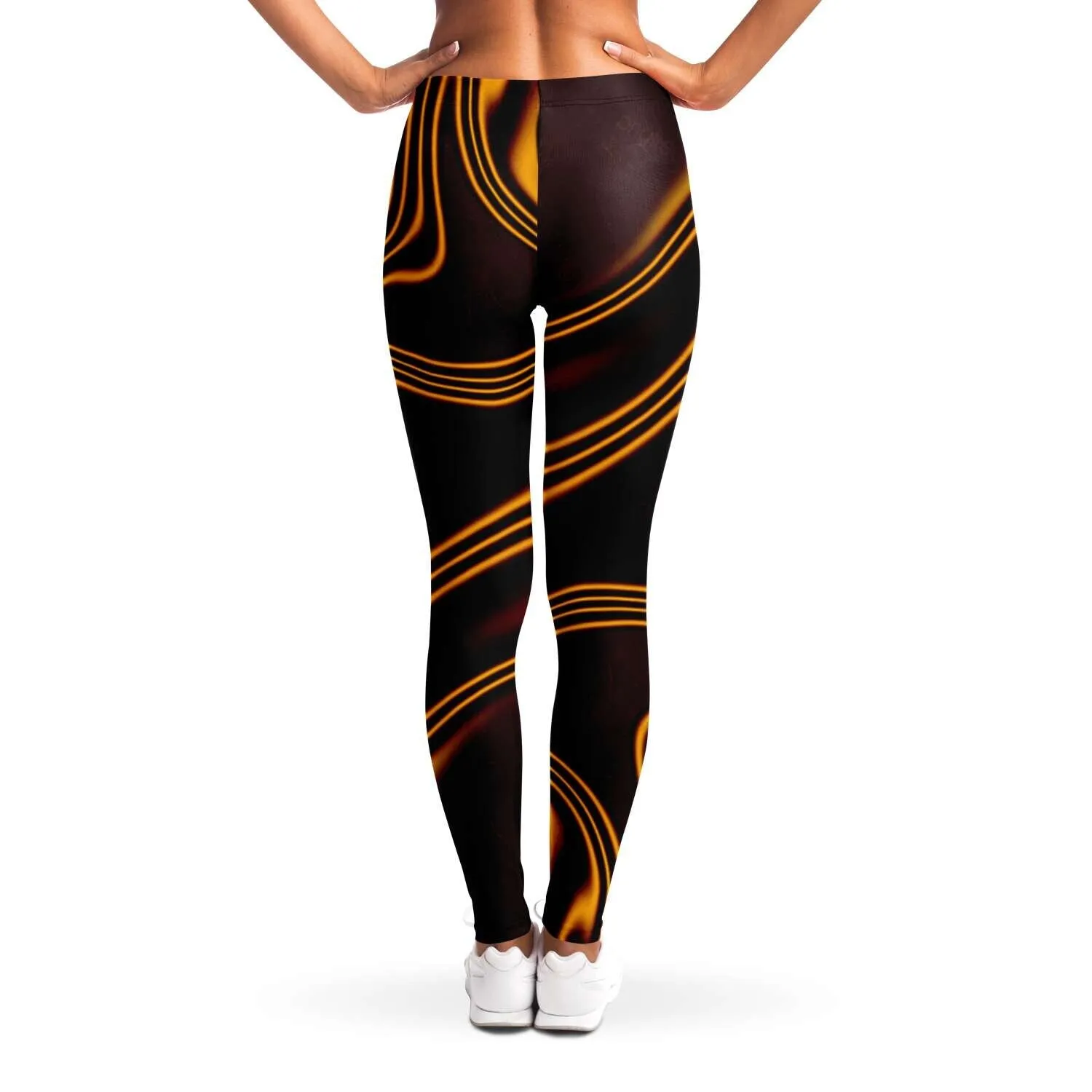 Abstract Gold streams Leggings, Women&#39;s Stretch,casual/gym/yoga/lounge, comfortable,chillout wear,Christmas/Thanksgiving Gifts