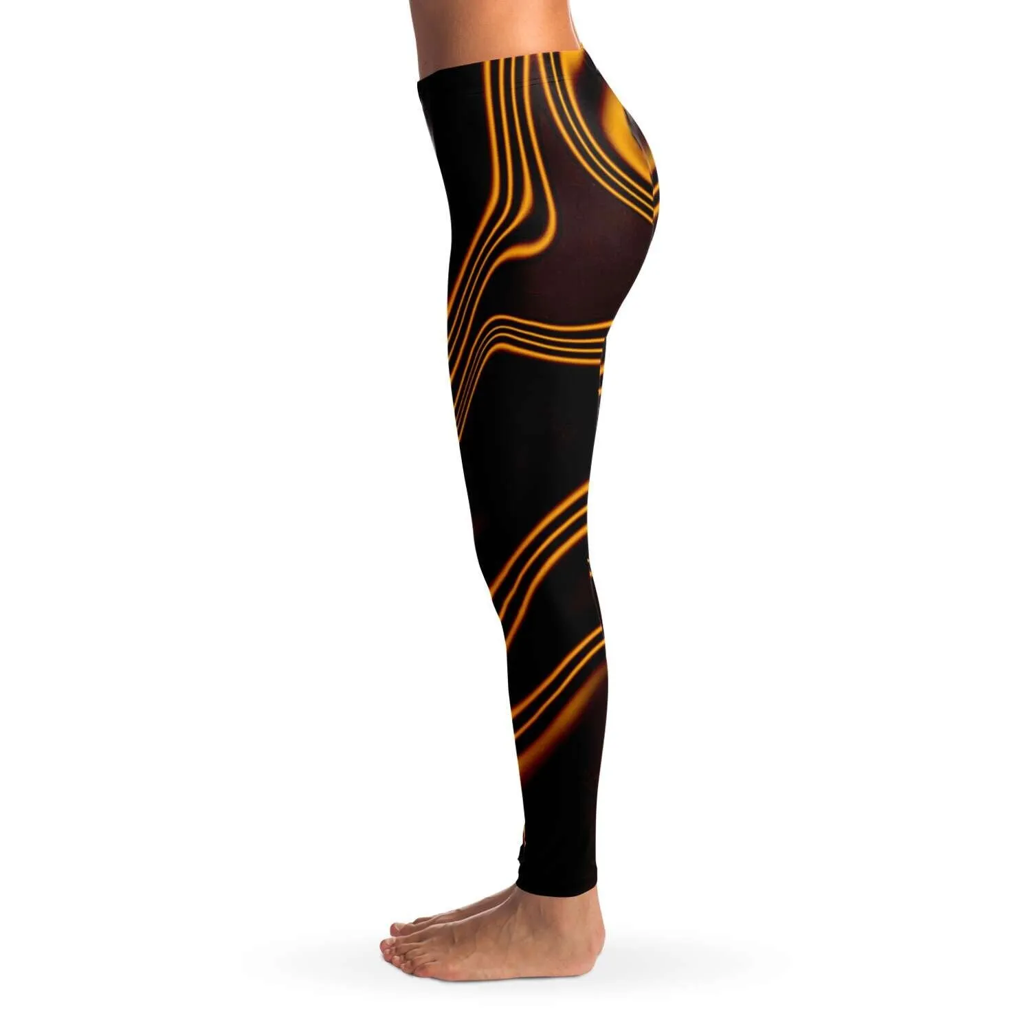 Abstract Gold streams Leggings, Women&#39;s Stretch,casual/gym/yoga/lounge, comfortable,chillout wear,Christmas/Thanksgiving Gifts