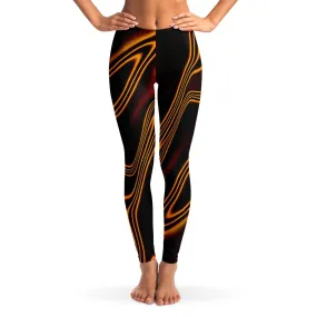 Abstract Gold streams Leggings, Women&#39;s Stretch,casual/gym/yoga/lounge, comfortable,chillout wear,Christmas/Thanksgiving Gifts