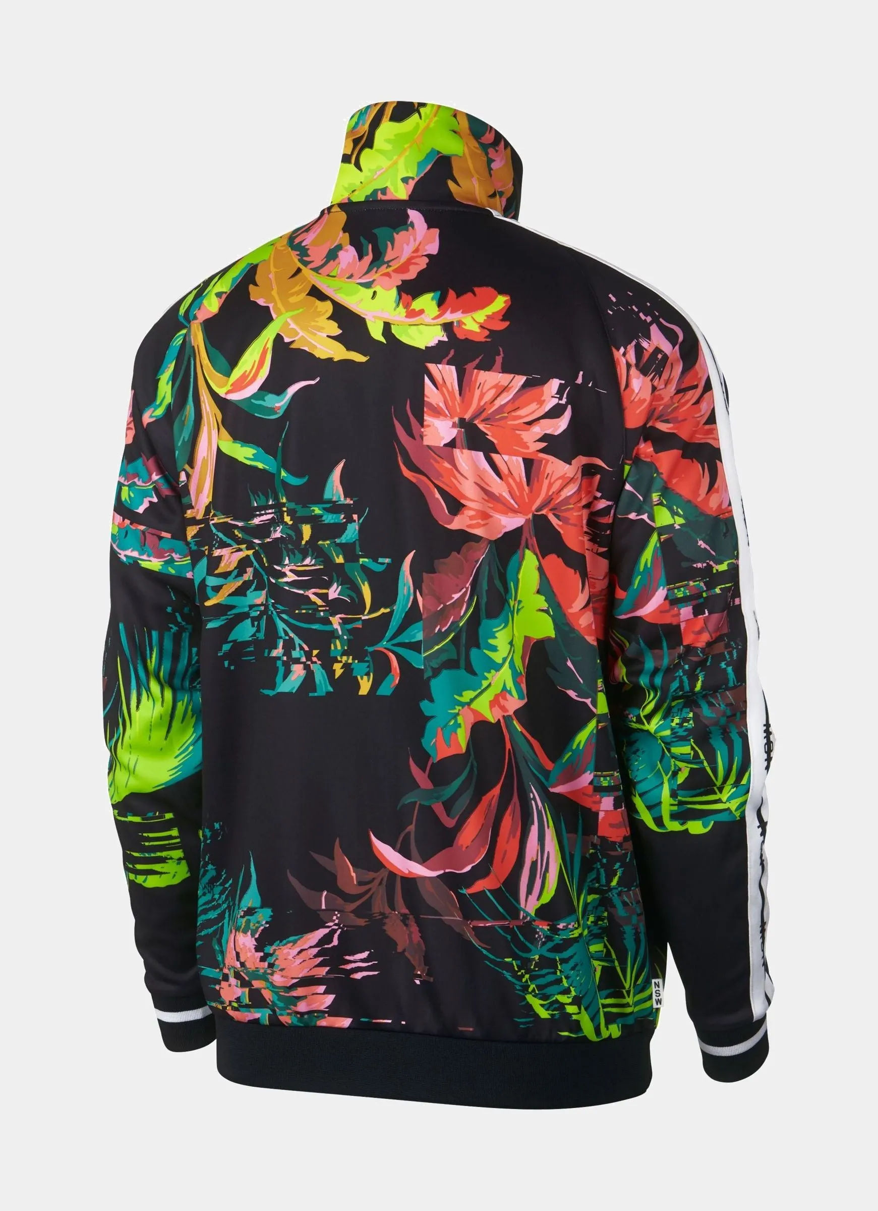 All Over Print Palm Mens Track Jacket (Black/Multi)