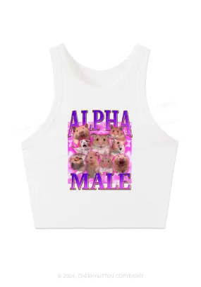 Alpha Male Hamster Y2K Crop Tank Top Cherrykitten