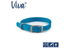 Ancol - Viva Nylon Buckle Collar - Blue - Size 4 (35-43cm)