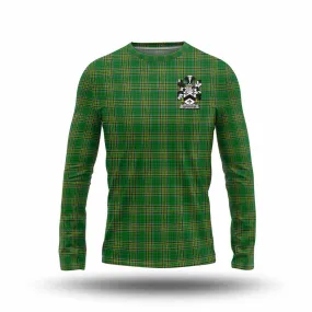 Anderson Irish Clan Tartan Long Sleeve T-Shirt with Coat of Arms