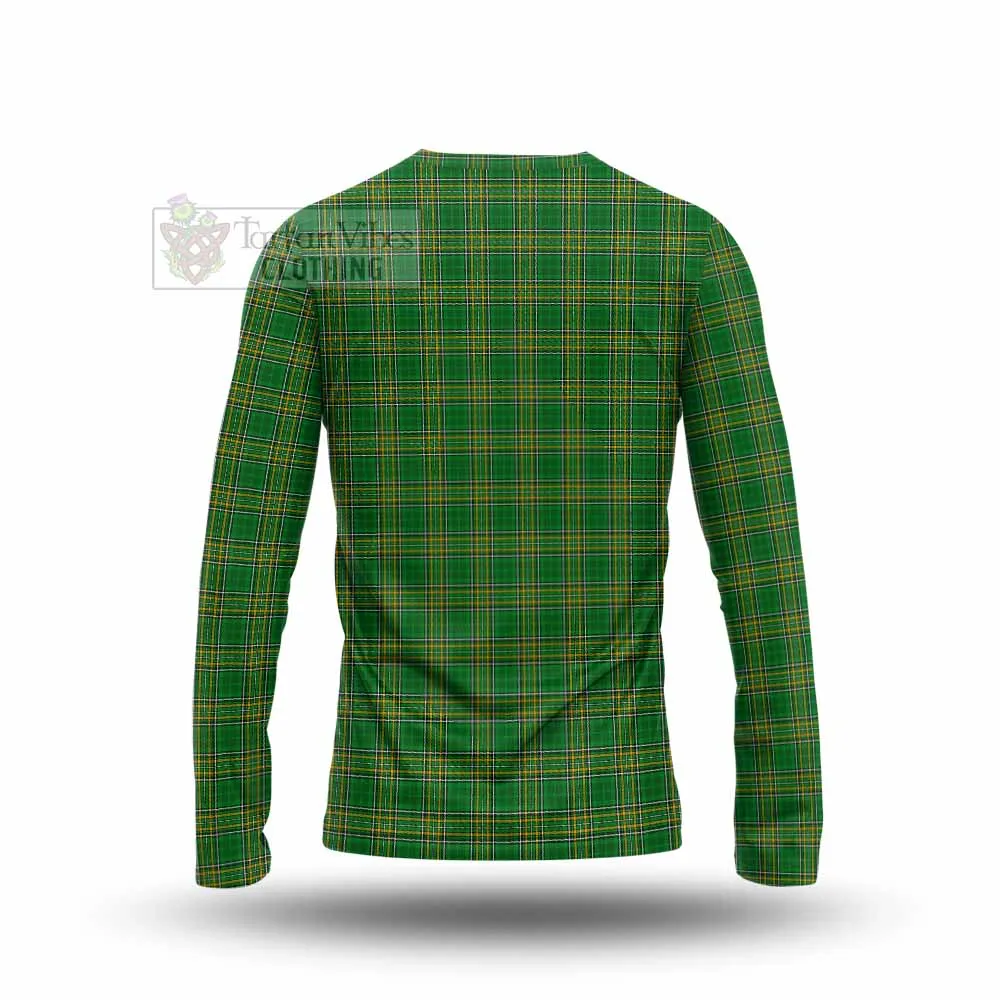 Anderson Irish Clan Tartan Long Sleeve T-Shirt with Coat of Arms