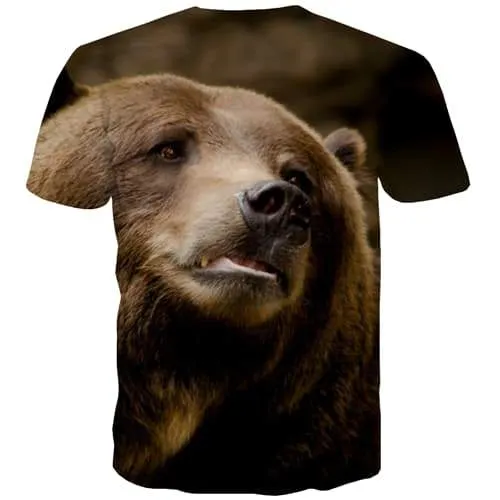 Animal T shirts Men Dog Shirt Print Ferocious Tshirt Anime Funny Tshirts Cool Street T-shirts 3d Short Sleeve summer Unisex Tops