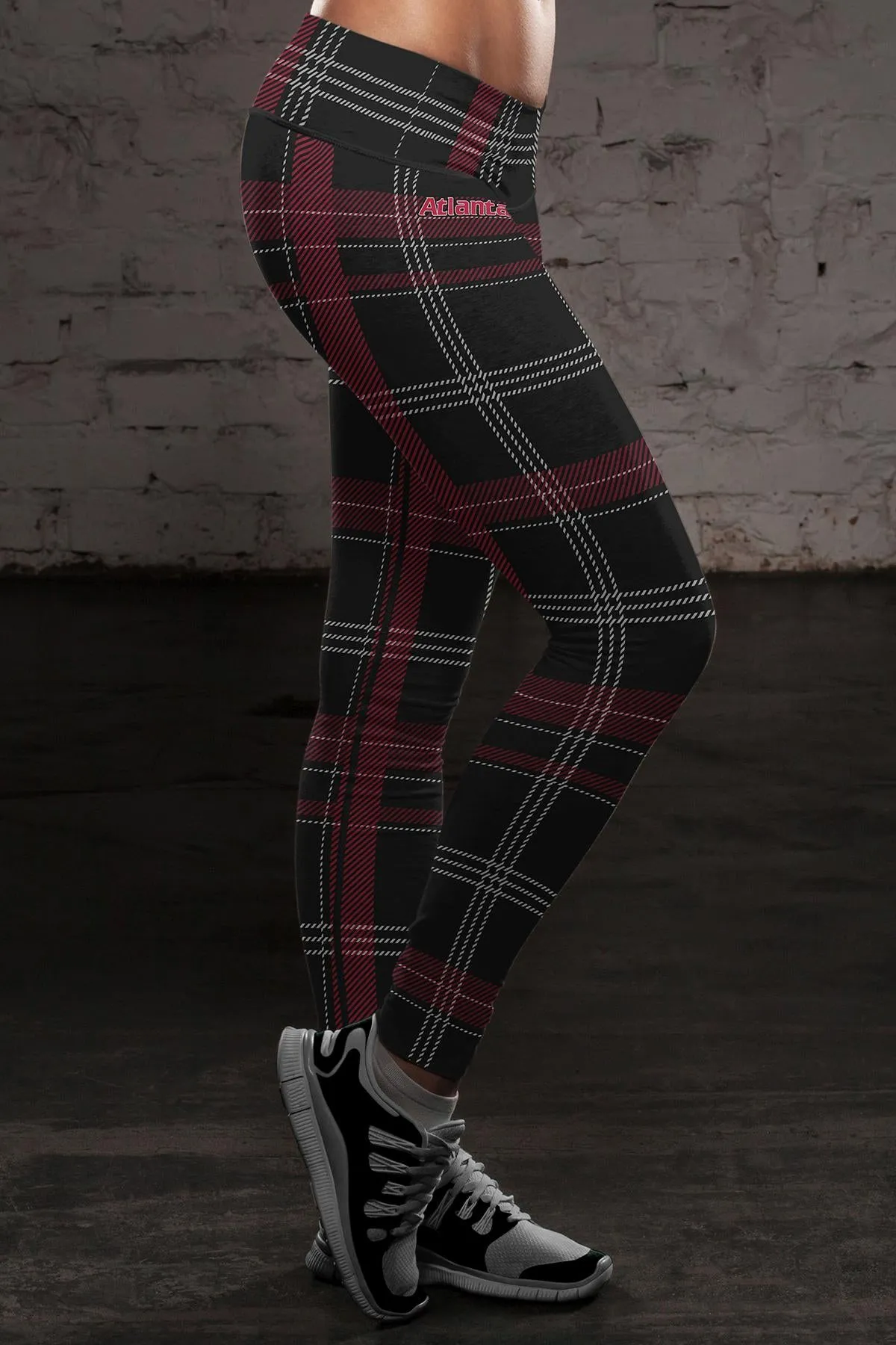 Atlanta Football Plaid Leggings