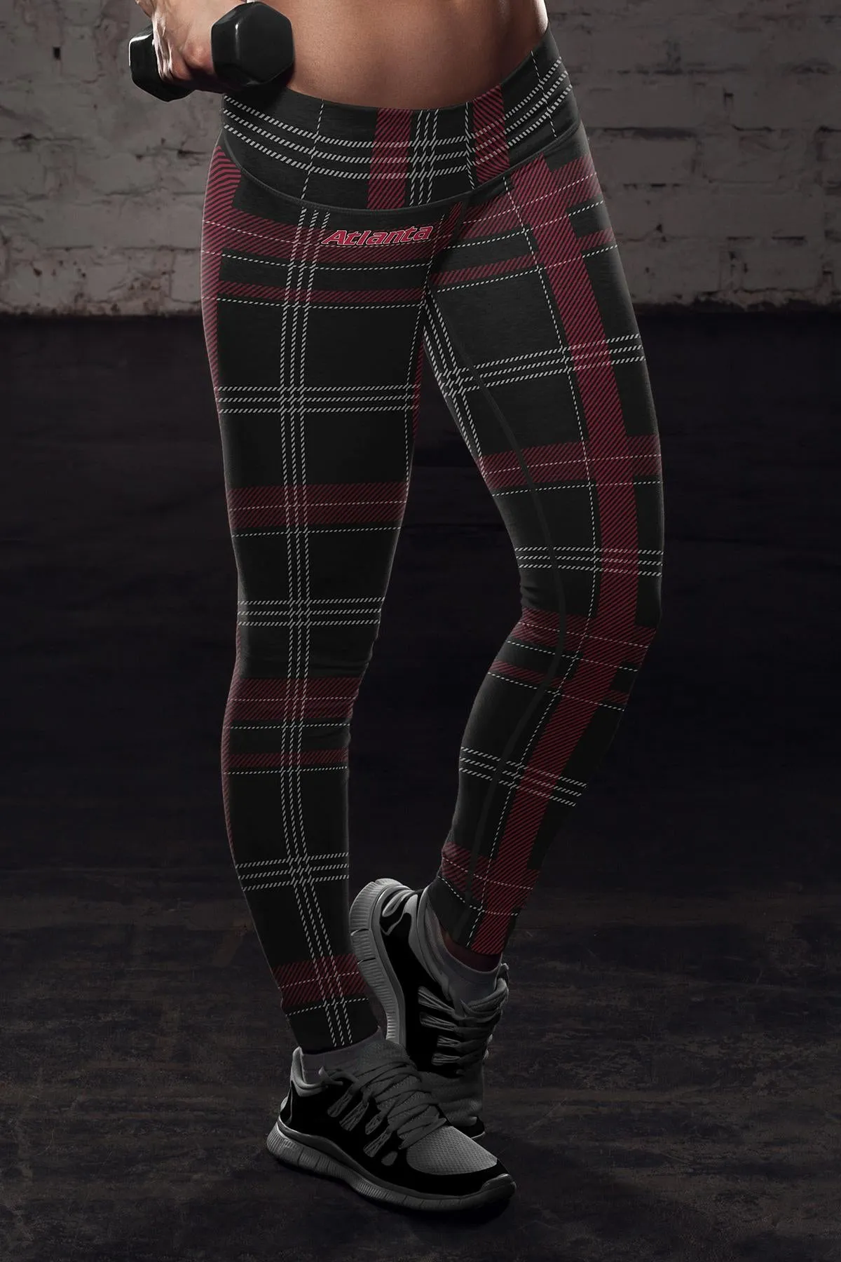 Atlanta Football Plaid Leggings