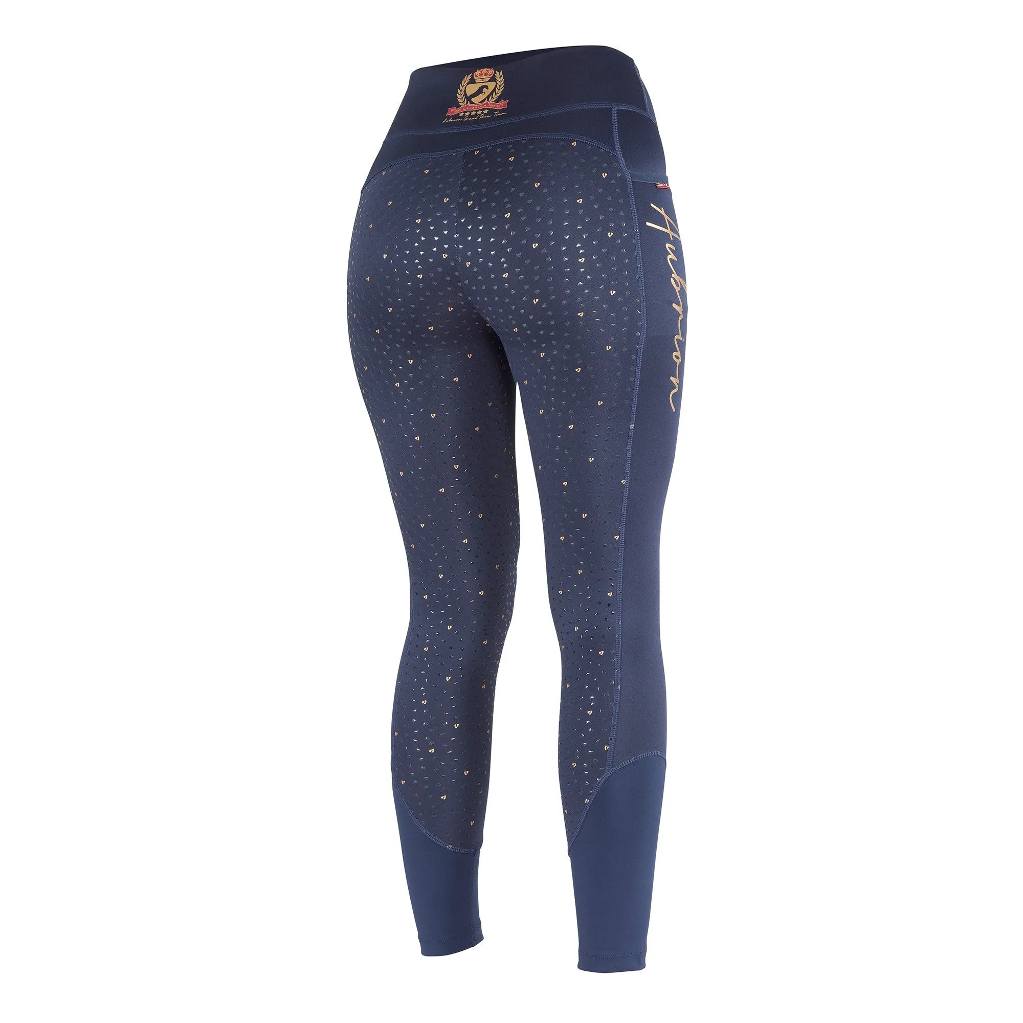 Aubrion Maids Team Shield Riding Tights - Navy