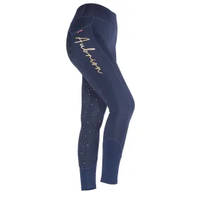 Aubrion Maids Team Shield Riding Tights - Navy