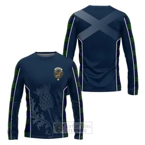 Bannatyne Tartan Long Sleeve T-Shirt with Family Crest and Scottish Thistle Vibes Sport Style