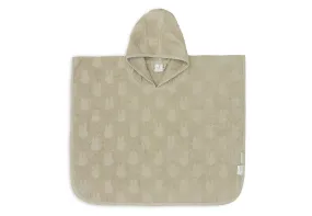 Bath Poncho Terry Miffy Jacquard - Olive Green