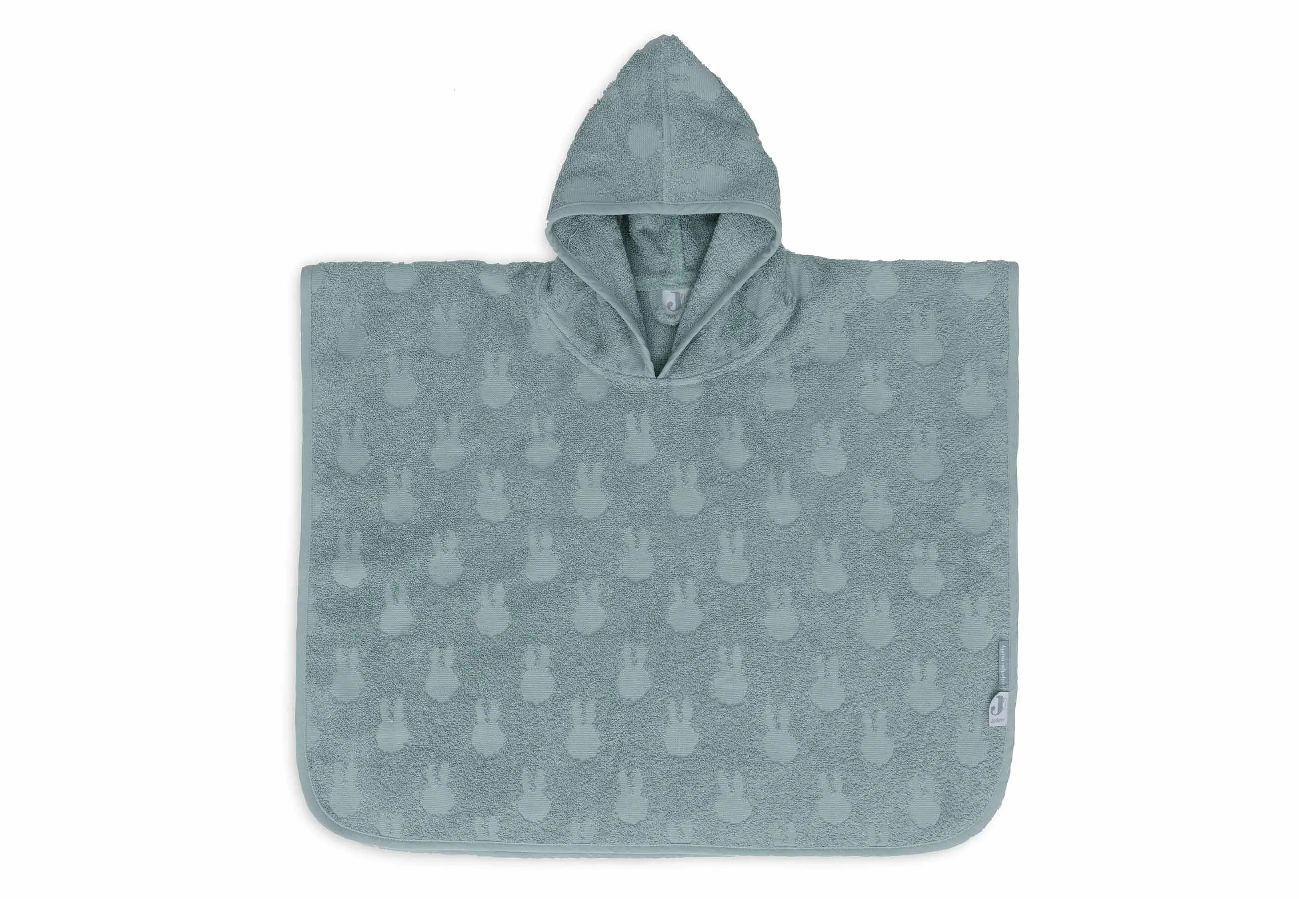 Bath Poncho Terry Miffy Jacquard - Sea Green