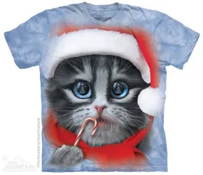 Big Face Xmas Kitty T-Shirt