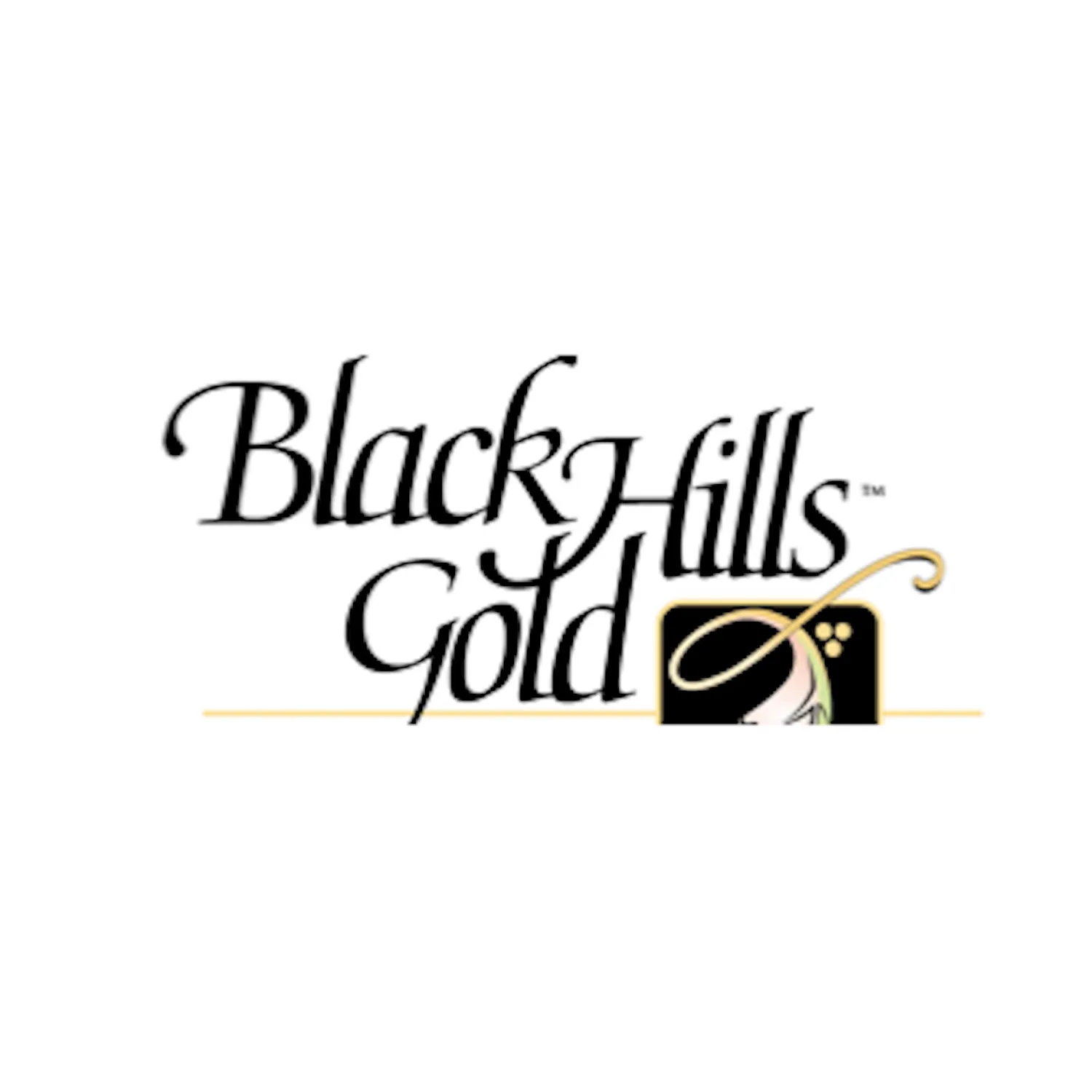 Black Hills Gold Black Powdered Necklace / EARRINGS