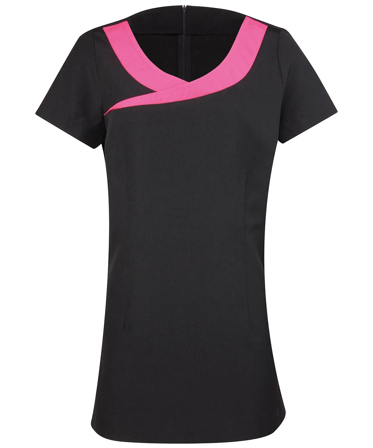 Black/Hot Pink - Ivy beauty and spa tunic