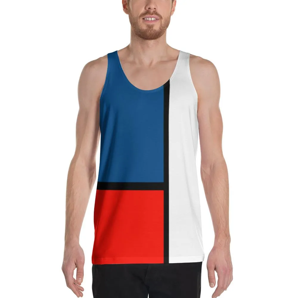 Block Colours Two Unisex Tank Top by Robert Bowen