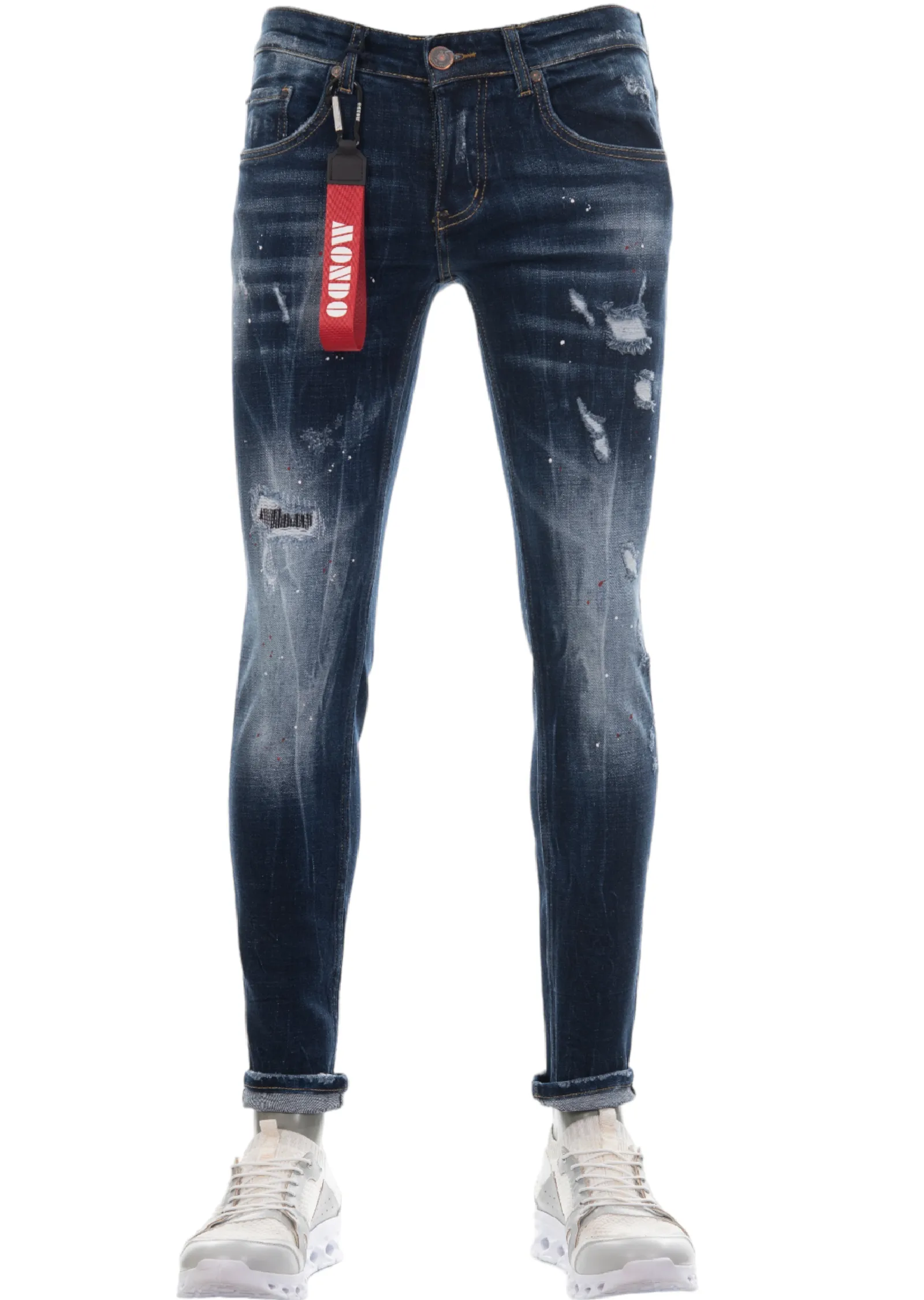 Blue "Rome" Paint-SplatterJeans