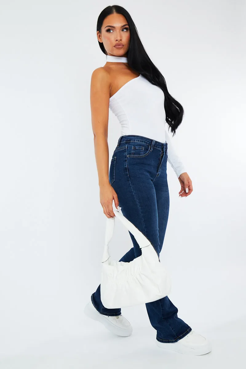 Blue Super Stretch Flare Leg Jeans - Milo