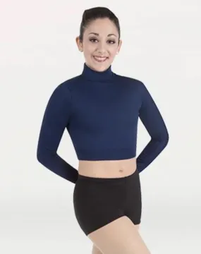 Body Wrappers - Long Sleeve Midriff Turtleneck - Child/Adult (MT206) - Navy