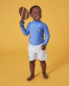 Boys Reef The Shark Rash Vest in Blue