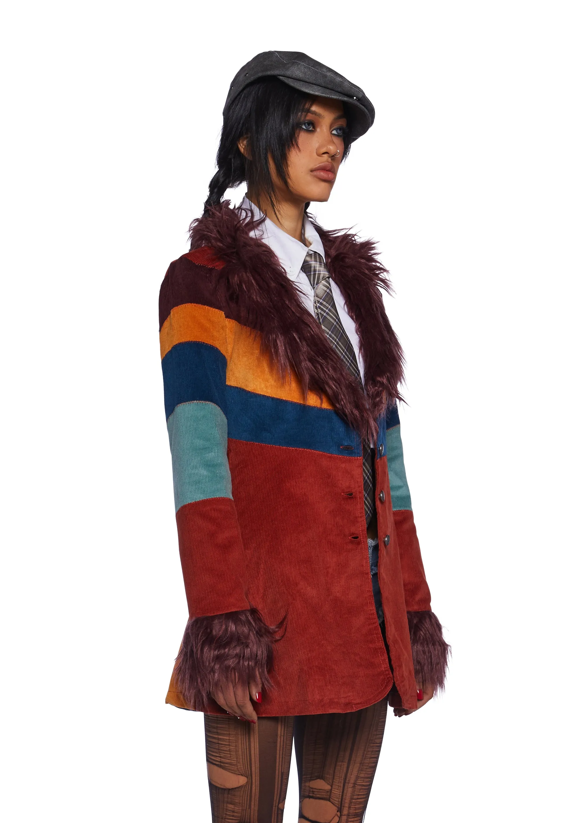 Break Free Corduroy Coat - Multi