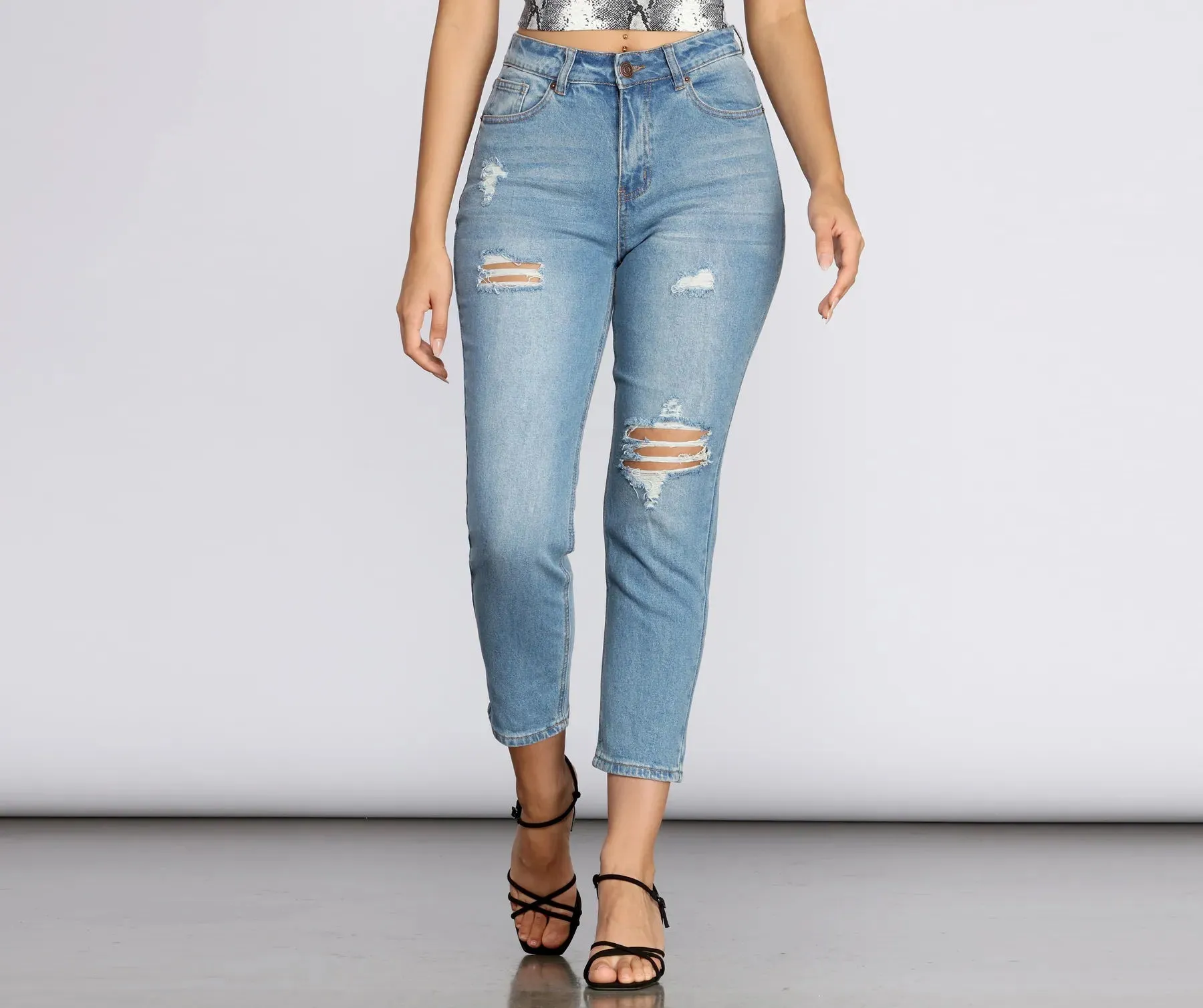 Bring The Drama Distressed Jeans