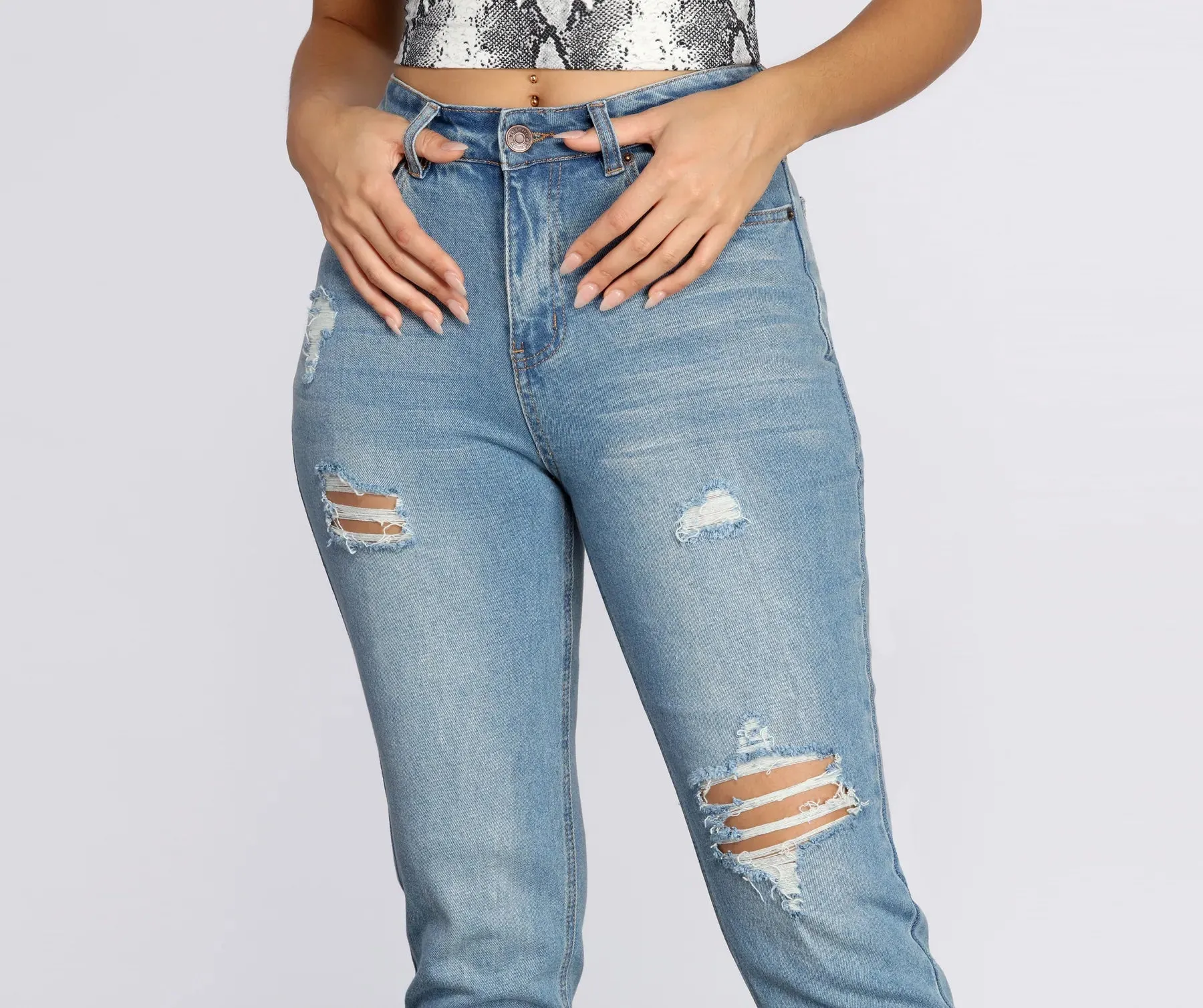 Bring The Drama Distressed Jeans