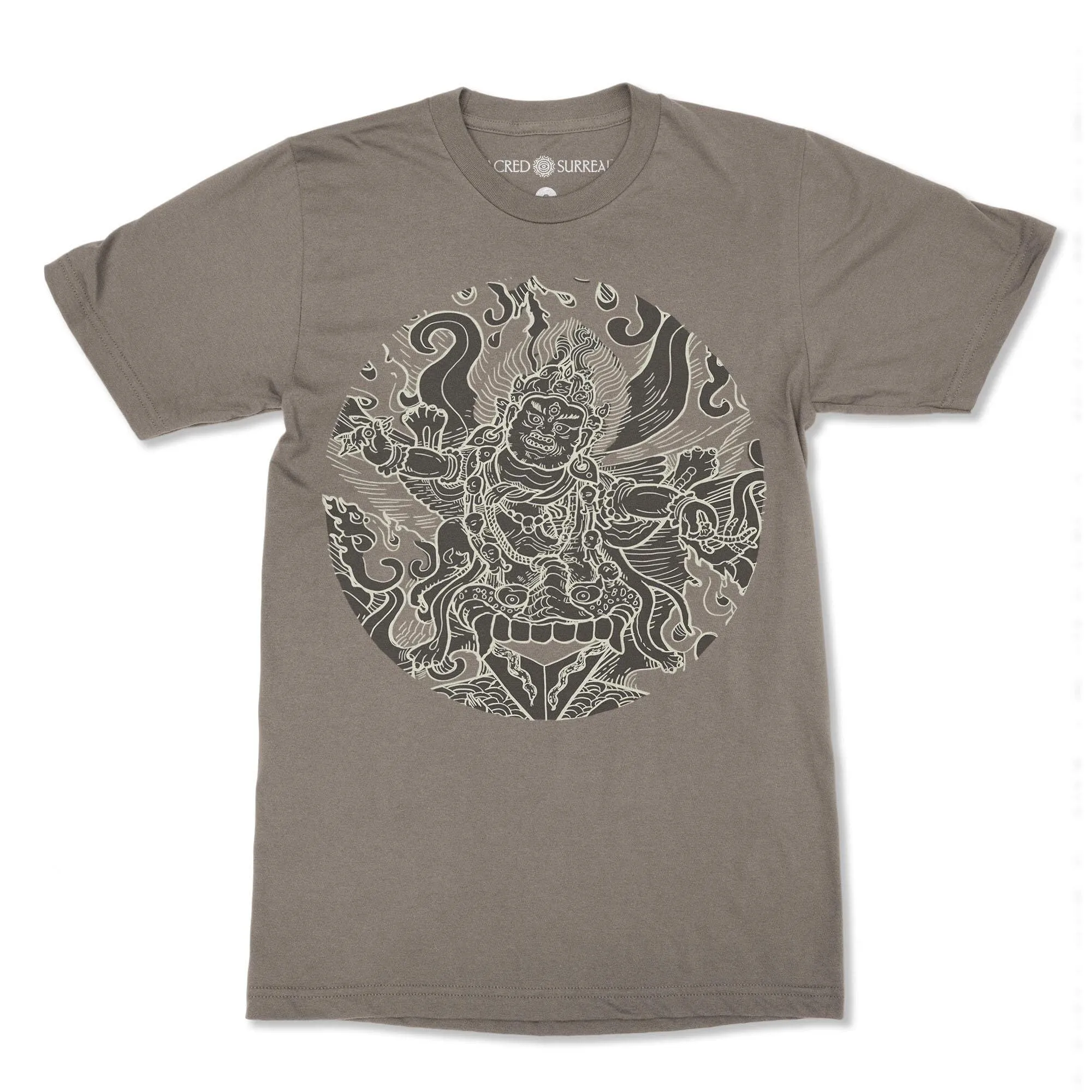 Buddhist Shirt: Mahakala Wrathful Tibetan Diety (Wrathful Buddhist deities) Tantric T-Shirt Tee