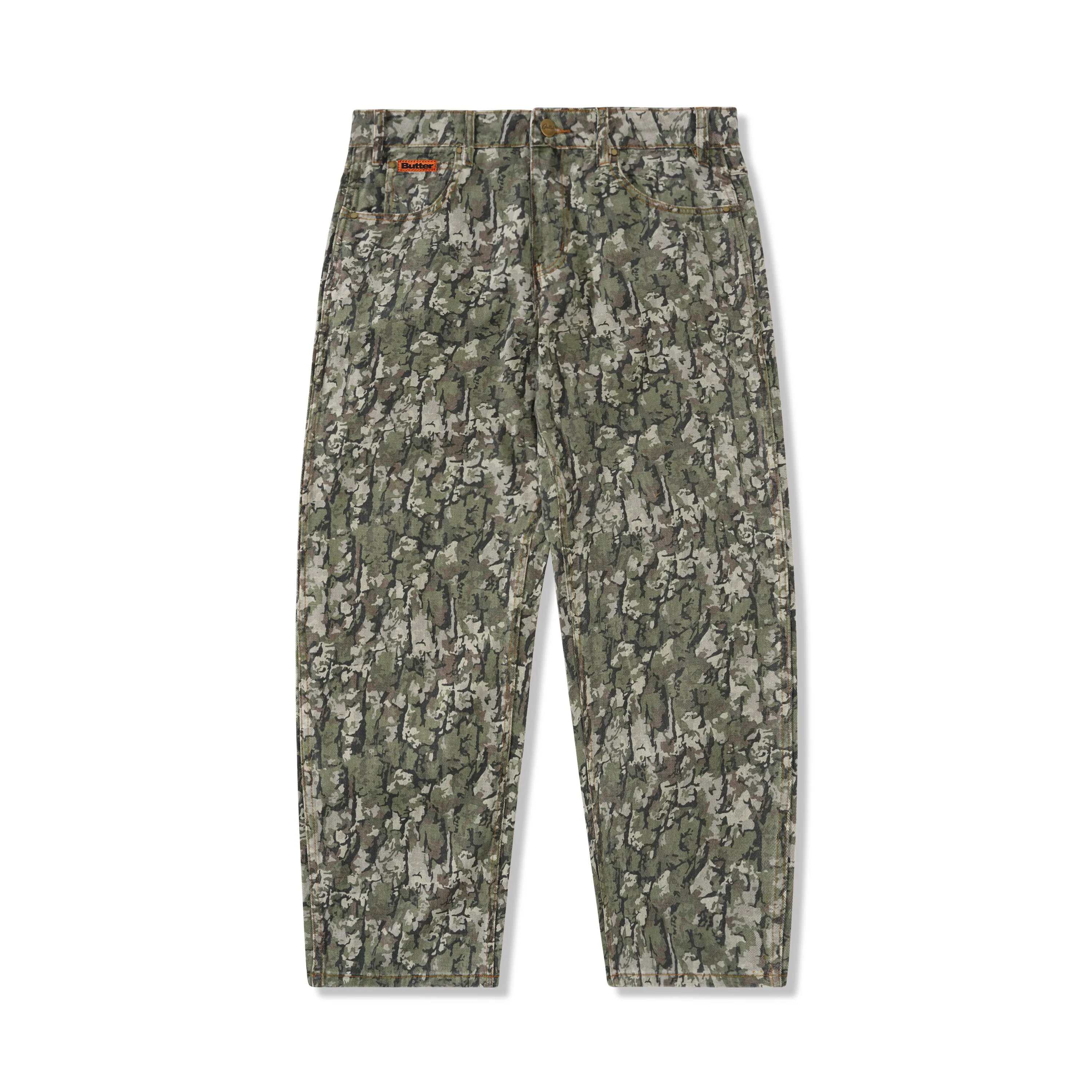 Butter Goods Bark Camo Denim Jeans - Army