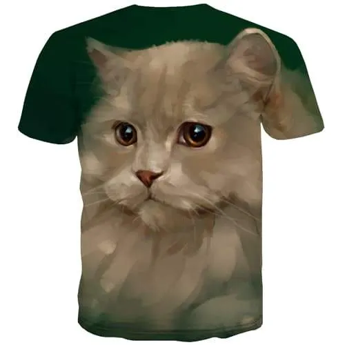 Cat T shirts Men Animal Tshirts Cool Harajuku Tshirt Anime Lovely Tshirt Printed Graffiti Tshirts Novelty Short Sleeve