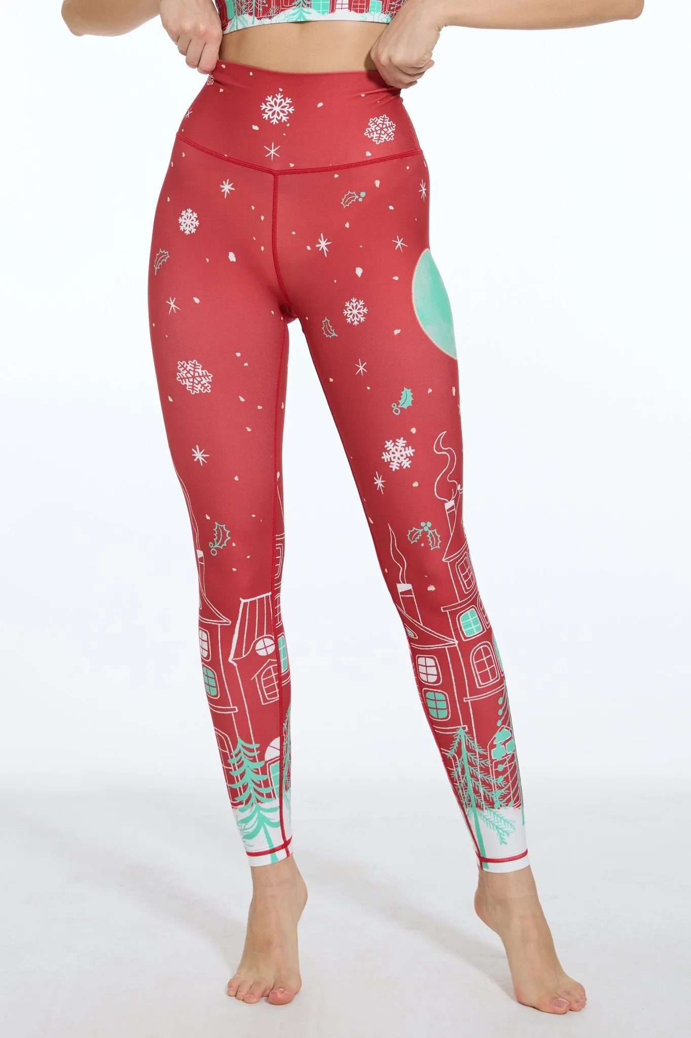 Christmas Glow Night High-waisted Leggings