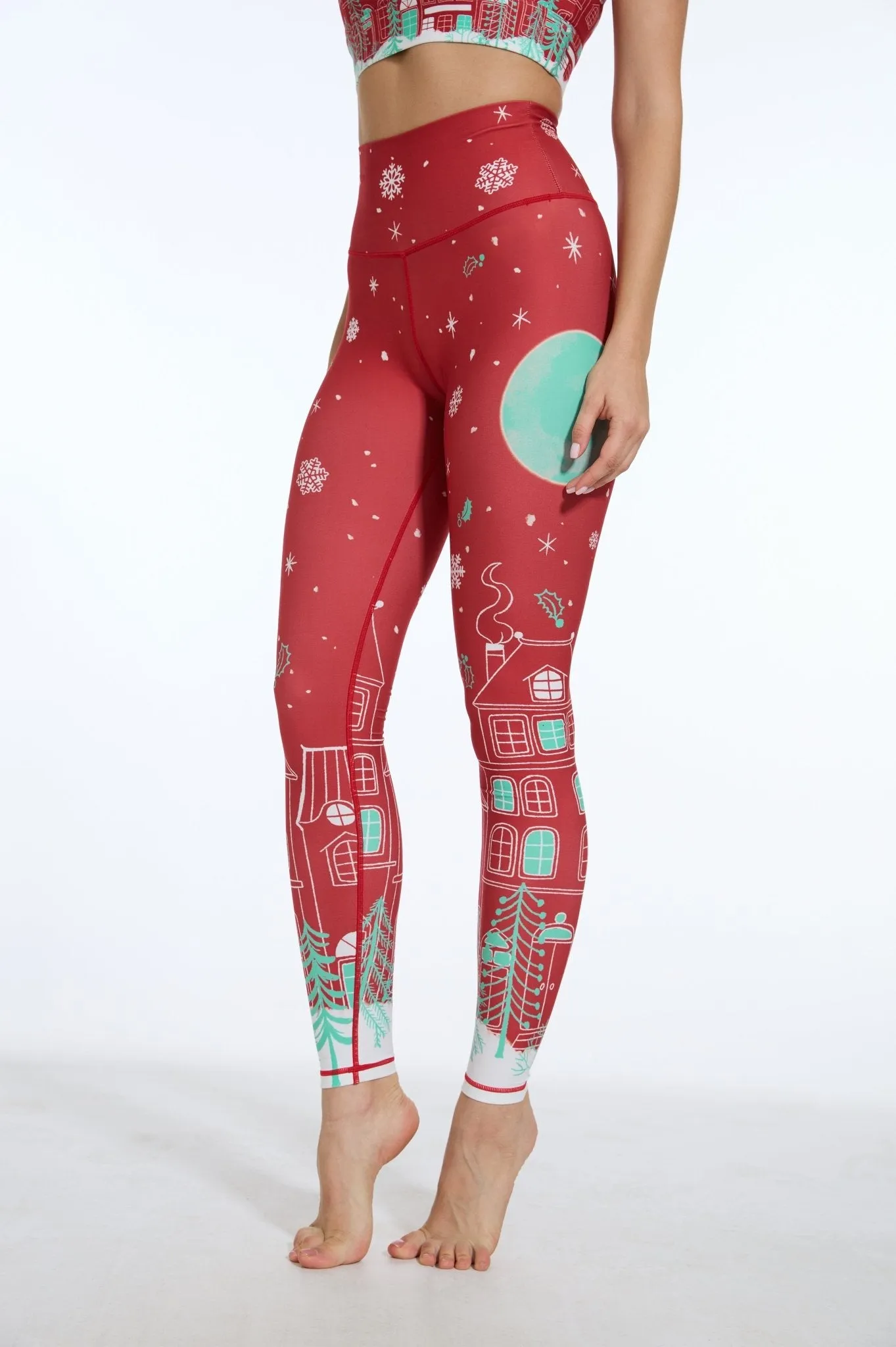 Christmas Glow Night High-waisted Leggings