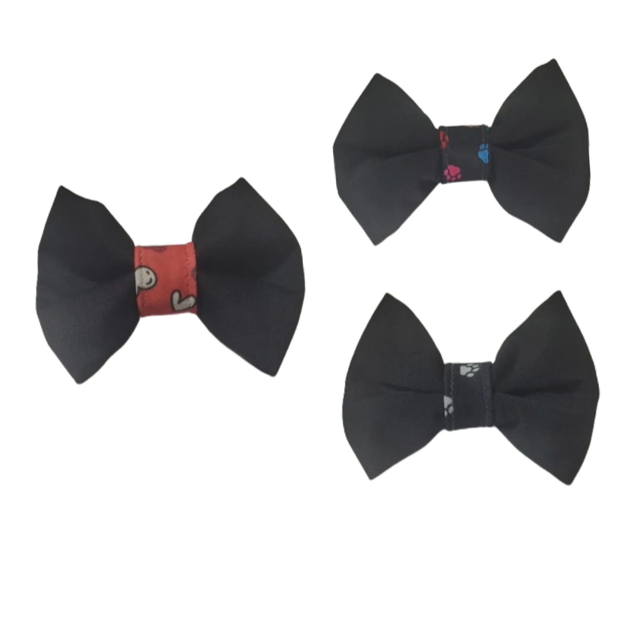 Collar Bow Tie - Black Prints