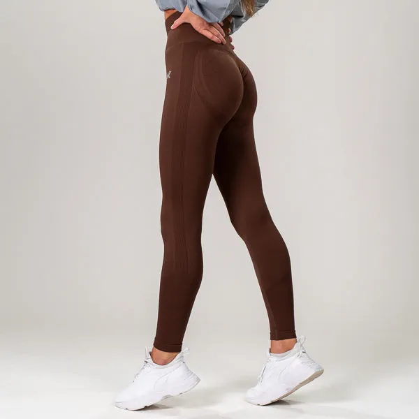 Contessa Pro Scrunch - Brown Leggings