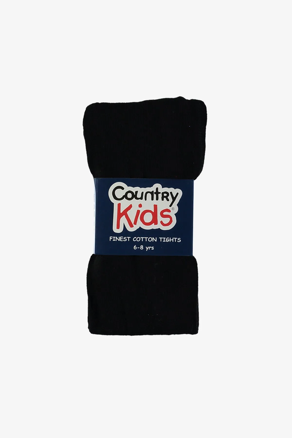 Country Kids Cotton Girls Tights - Black