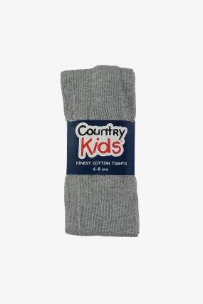 Country Kids Cotton Girls Tights - Grey