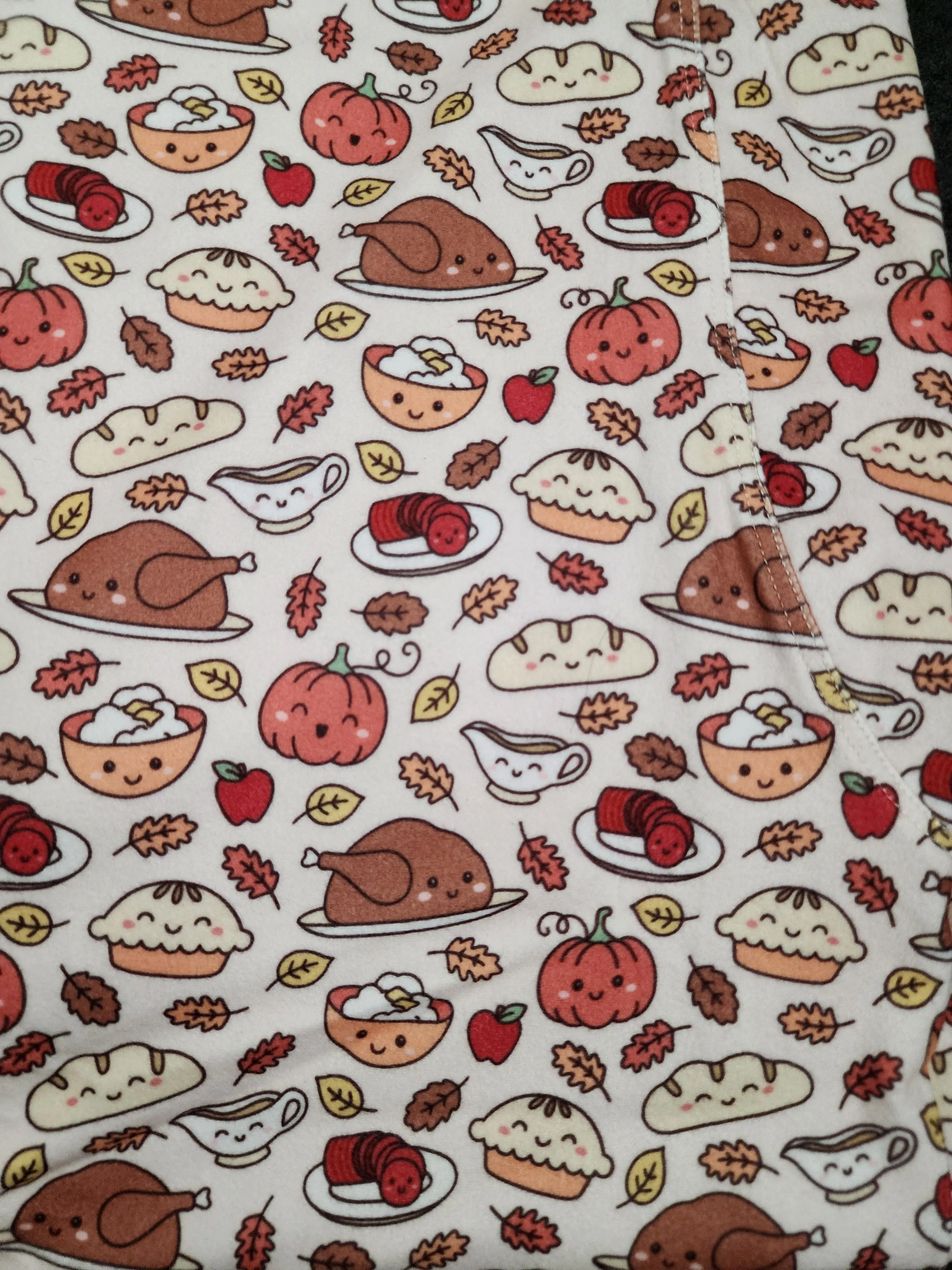 CP Fall Pumpkin and Thanksgiving Dinner Leggings