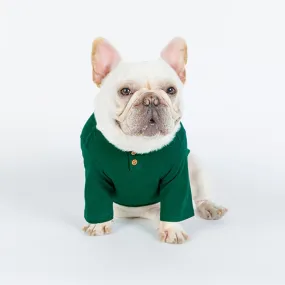 Cute Two Button Plain Cotton Spring Small Dog Shirt