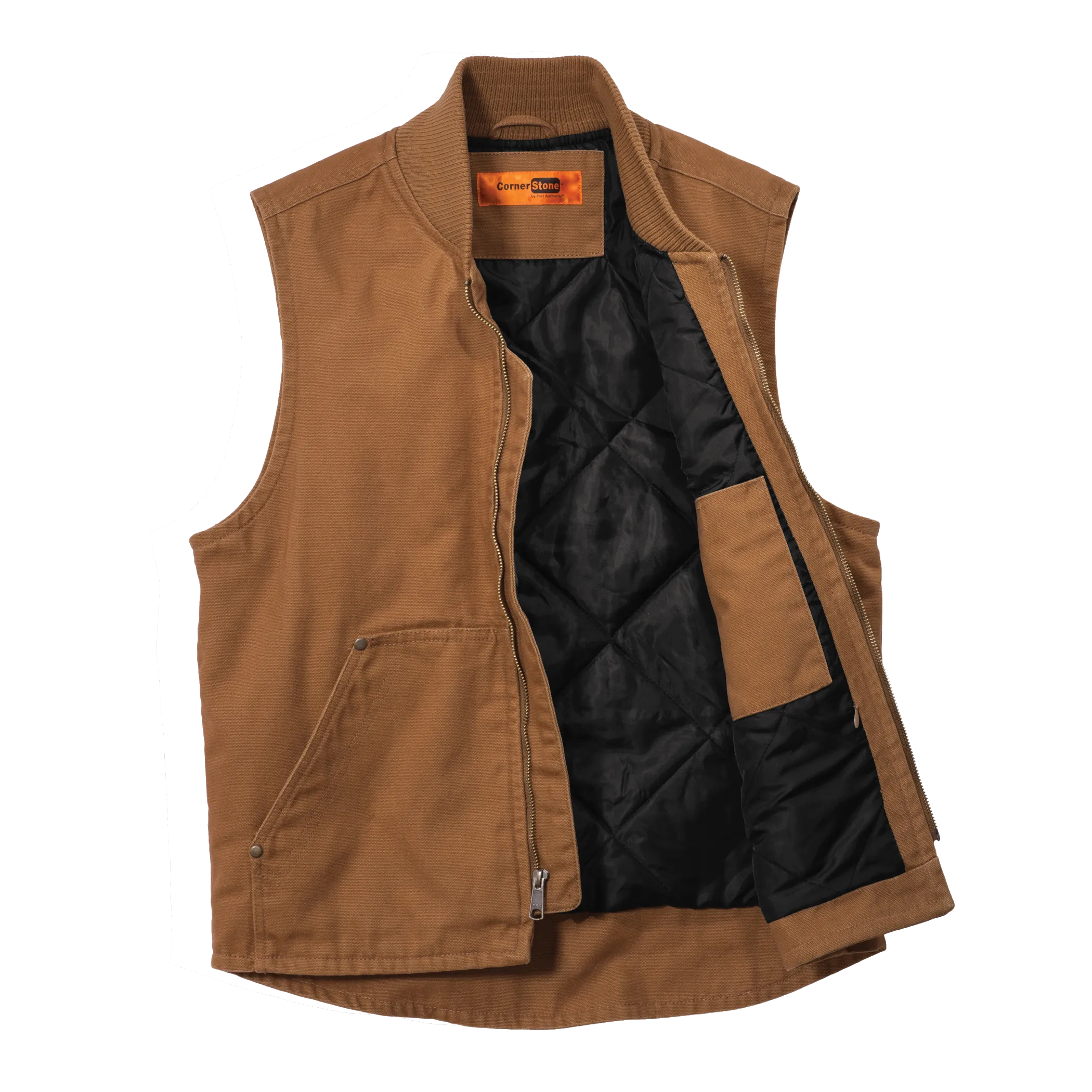 D1822M  Mens Washed Duck Cloth Vest