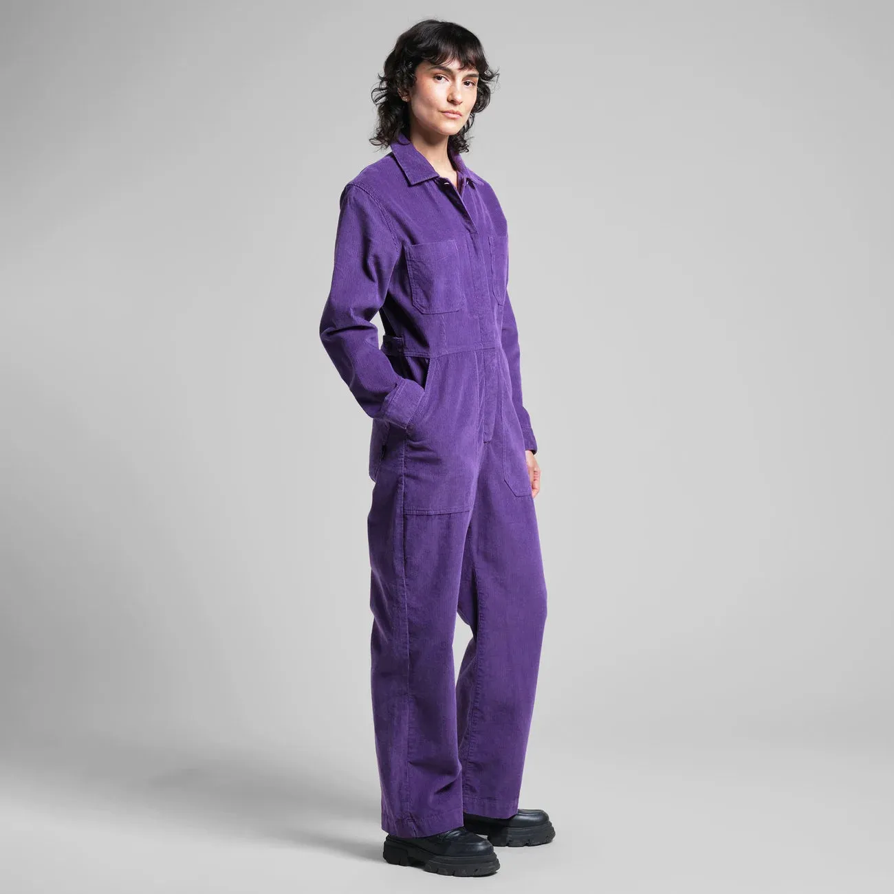 DEDICATED Docksta overall corduroy picasso purple women