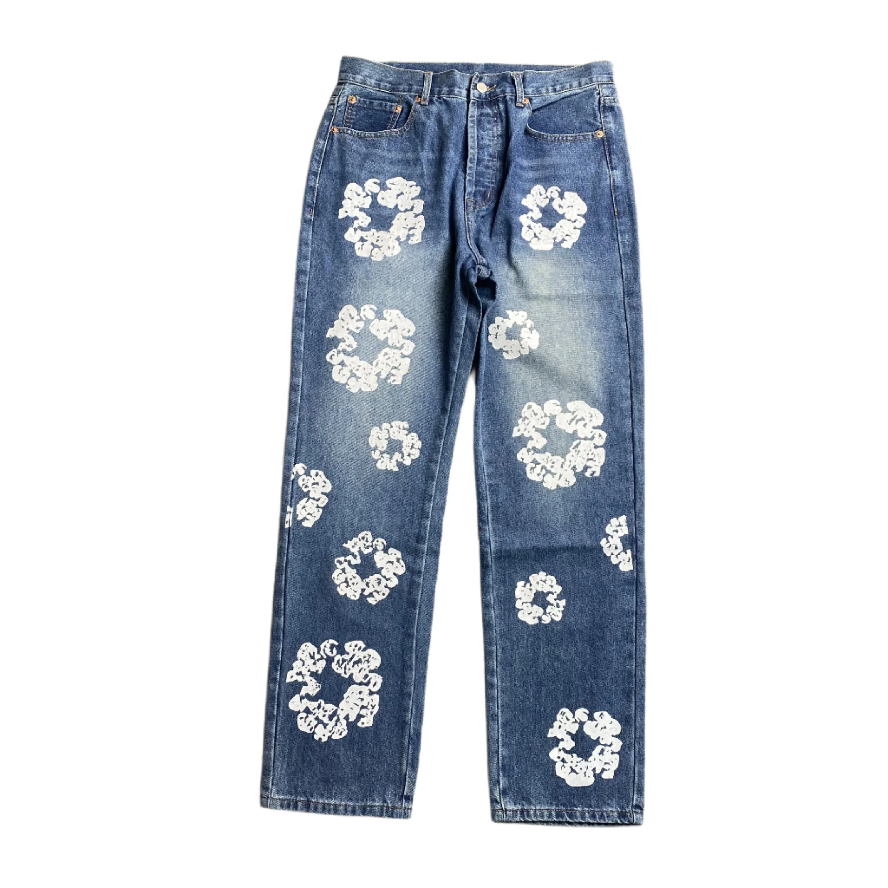 DENIM TEARS x LEVI'S COTTON WREATH JEANS BLUE