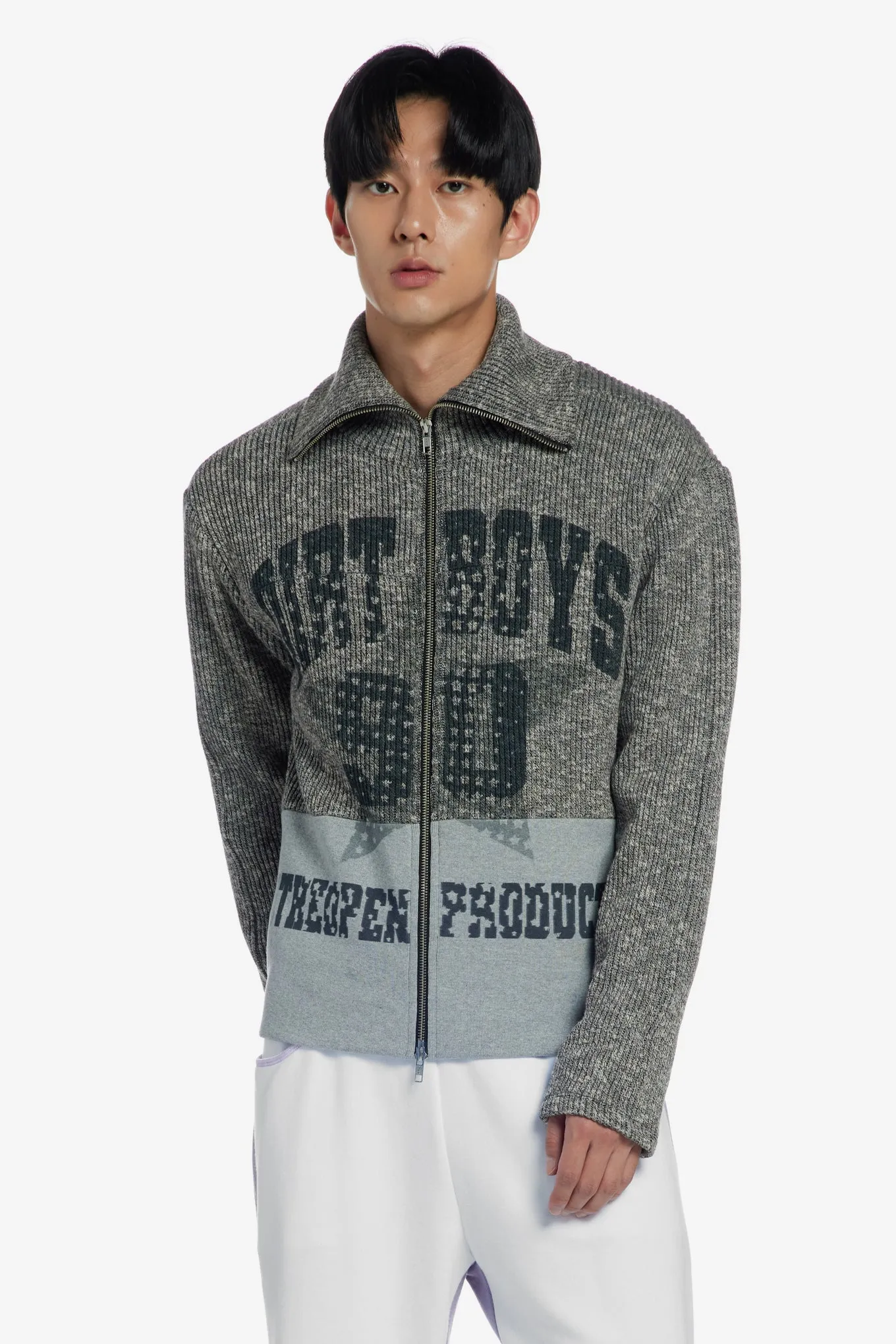 DIRT BOYS KNITTED TRACK JACKET