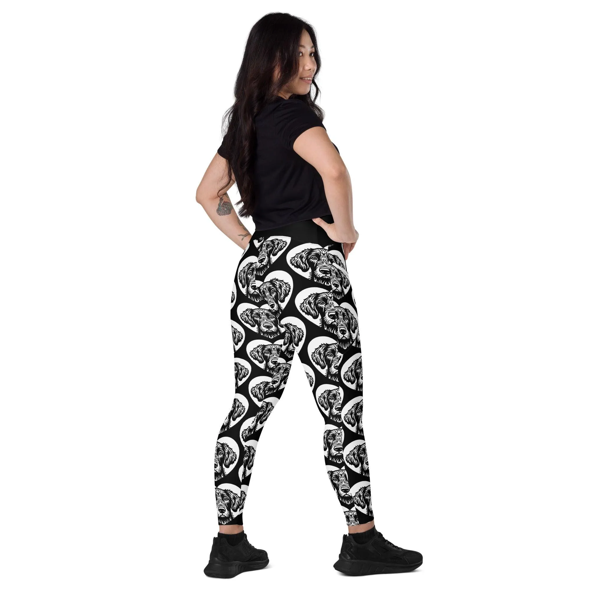 DOG BREED LEGGINGS with pockets - PUDELPOINTER - HERTTAHOUND