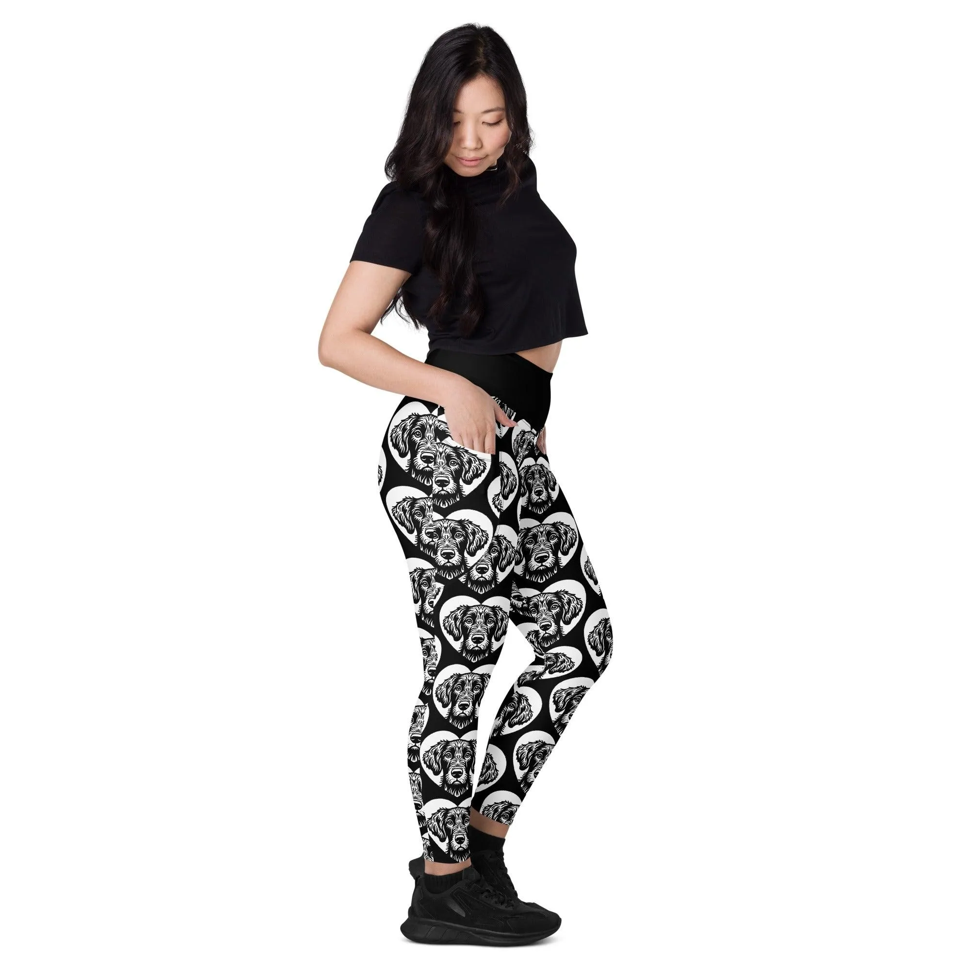 DOG BREED LEGGINGS with pockets - PUDELPOINTER - HERTTAHOUND