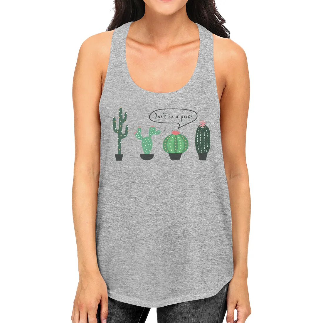 Don't Be a Prick Cactus Womens Fashion Cute Gym Workout Tank Top