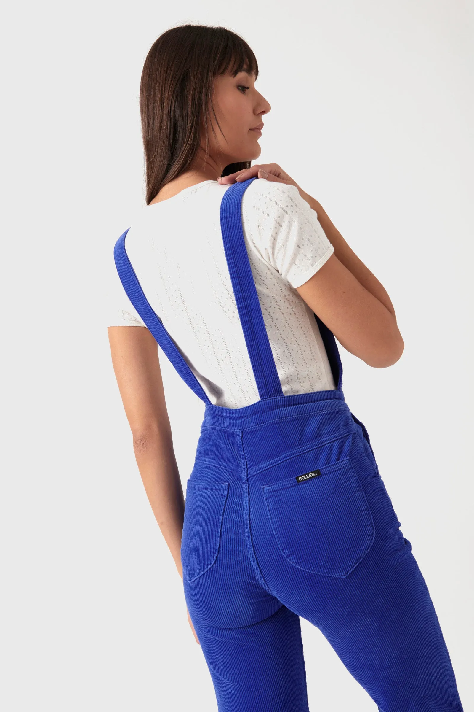 Eastcoast Flare Overall - Electric Blue Cord