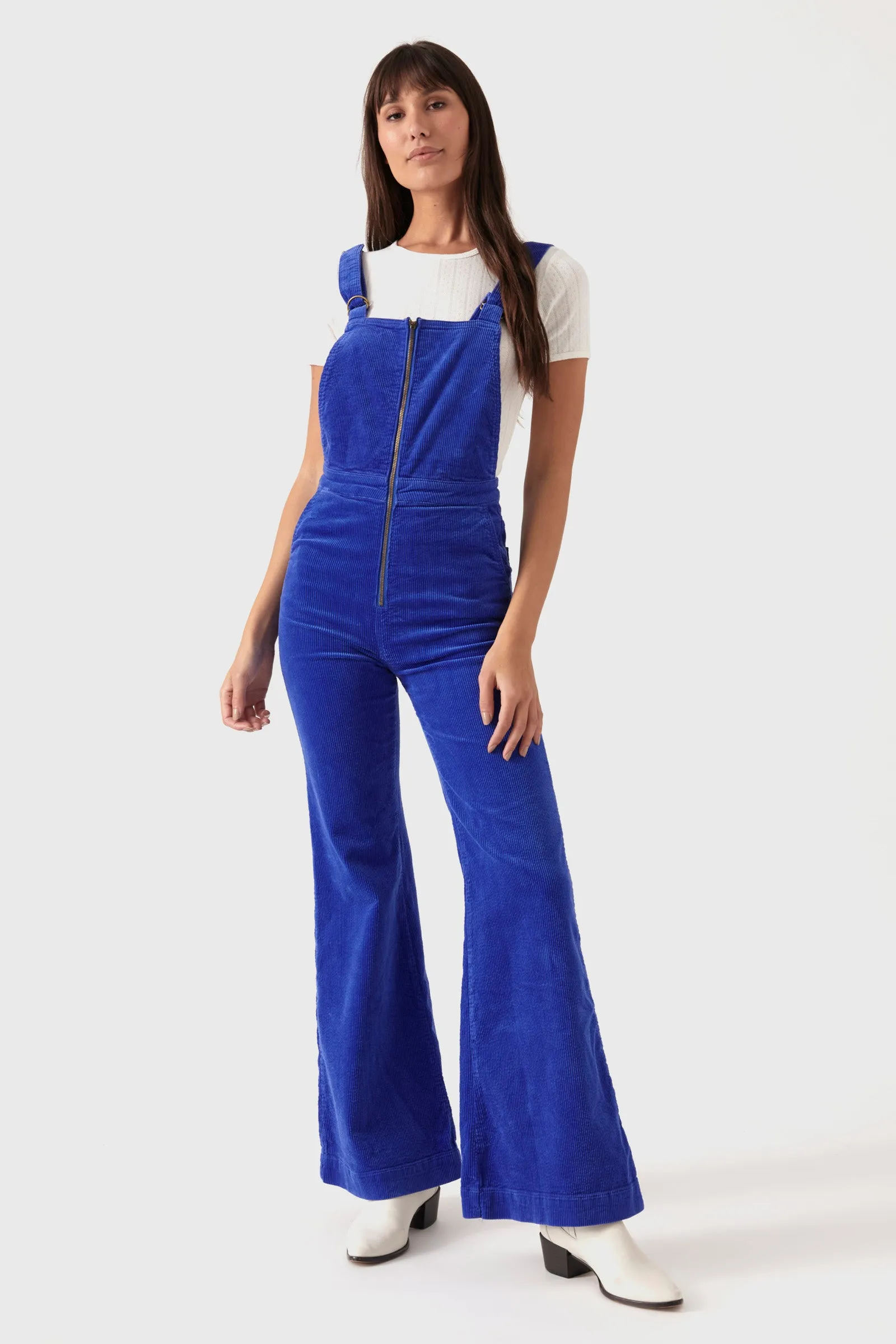 Eastcoast Flare Overall - Electric Blue Cord